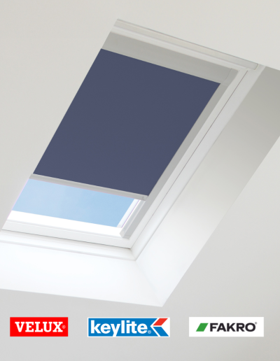 Skylight with dark roller blind