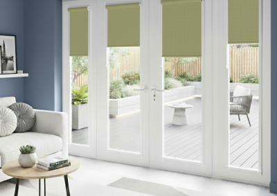 Modern room with patio view