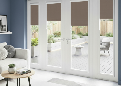 Modern room with patio view