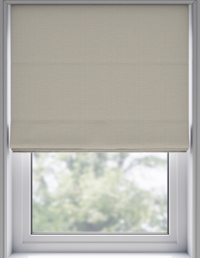 Neutral window shade covering view