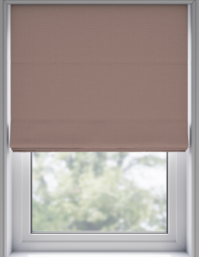 Light brown window shade covering