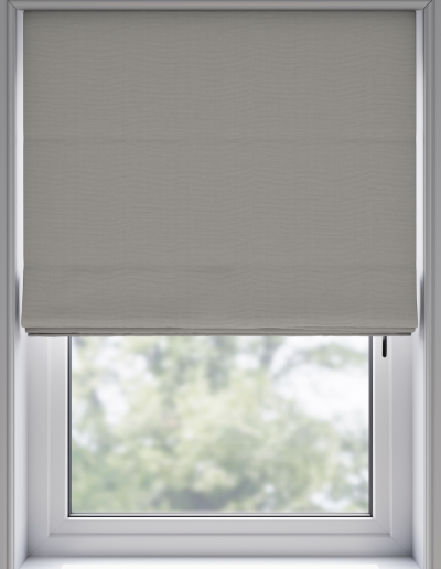 Light-filtering window shade closed