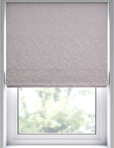 Light gray patterned window shade