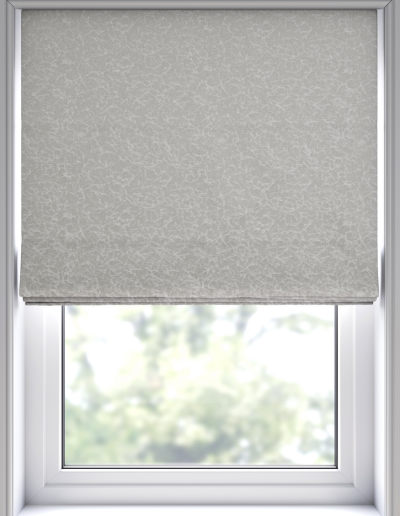 Light gray patterned window shade