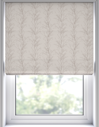 Floral patterned window shade