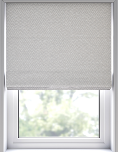 Light gray patterned window shade