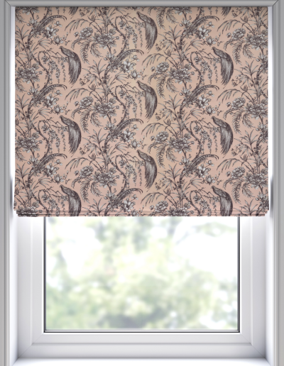 Floral patterned window blind design