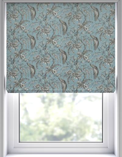Floral patterned window shade design